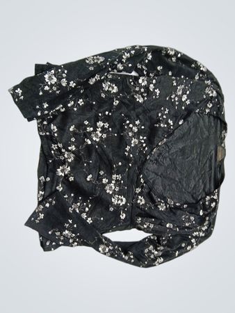 Black Floral Blouse