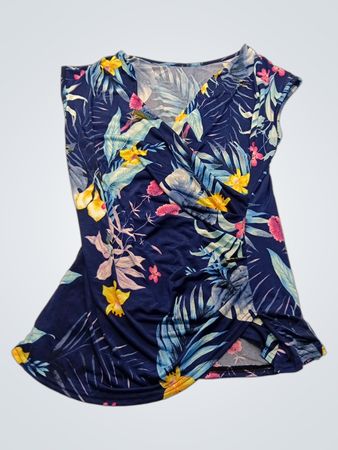 Tropical Floral Sleeveless Top