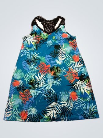 Blue Tropical Print Sleepwear