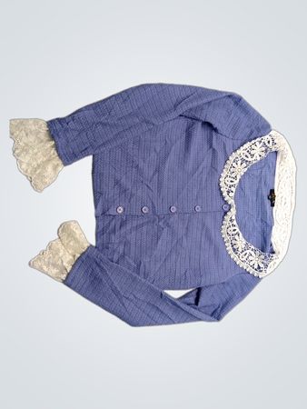delias Blue Lace Trimmed Onesie