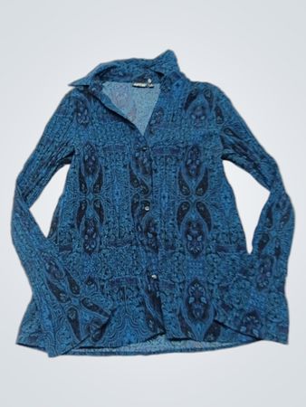 APT.9 Blue Paisley Shirt