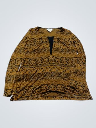 Coldwater Creek Brown Paisley Vest