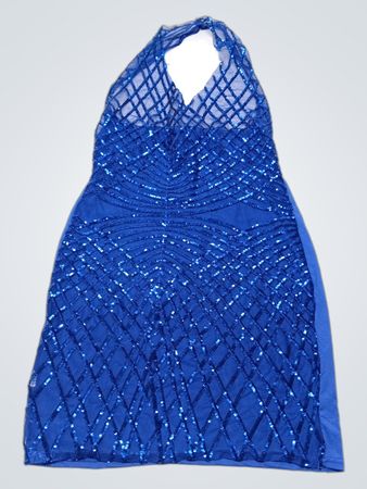 Blue Sequin Dress