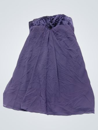 Purple Strapless Dress