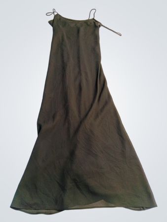 Andrea Polizzi for Rex Lester Olive Slip Dress