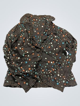 Brown Polka Dot Blouse