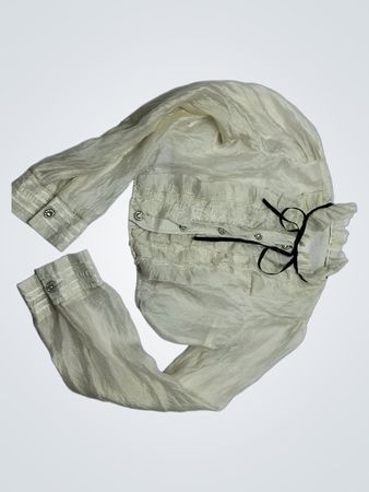 Women's Off-white Long-sleeve Top