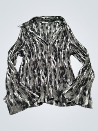 Marks & Spencer Gray Patterned Blouse