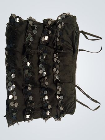 Debbie Shuchat Black Sequined Top