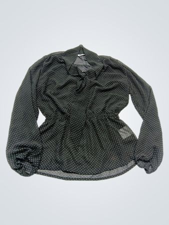 Black Polka Dot Blouse