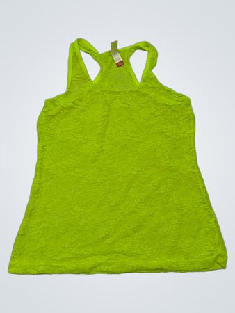 No Boundaries Green Lace Cami Top