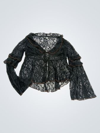 Urban Outfitters Black Lace Top
