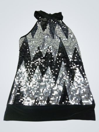 Capezio Black Sequin Top