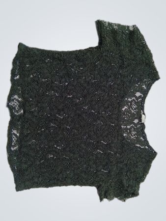 Black Lace Fabric Piece