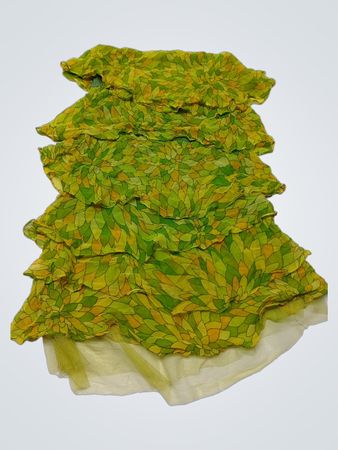 Jenny Green Ruffled Dress
