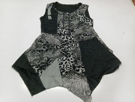 Black and White Leopard Print Dress