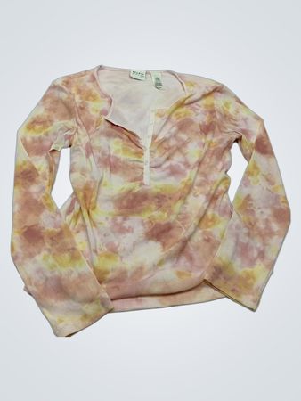 Long-Sleeve Tie-Dye Top
