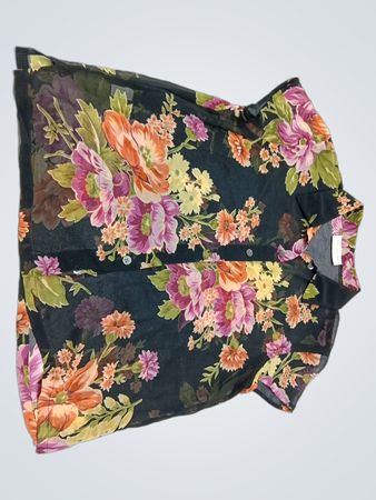 Jones New York Floral Print Blouse