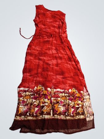 Red Rayon Dress