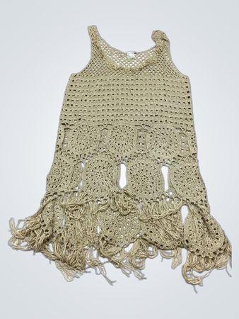 Venus Crochet Fringe Tank Top