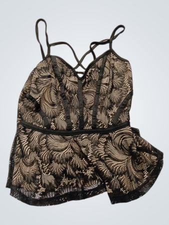 Charlotte Russe Black Lace Camisole