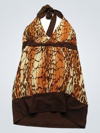 Animal Print Halter Top