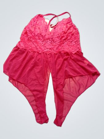 Pink Lace Bodysuit