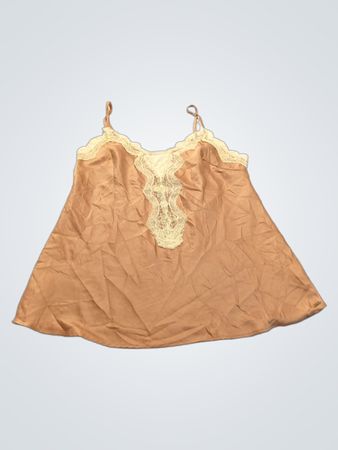 Brown Lace Trim Camisole