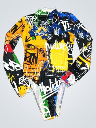 Graffiti Long Sleeve Bodysuit