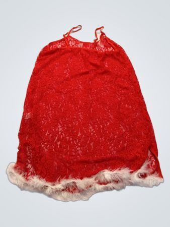 Red Lace Santa Sack