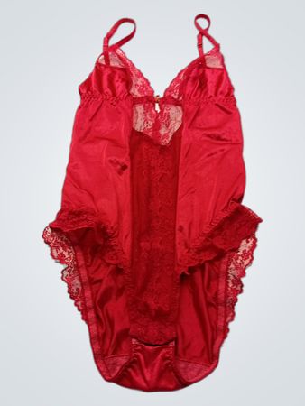 Red Lace Bodysuit