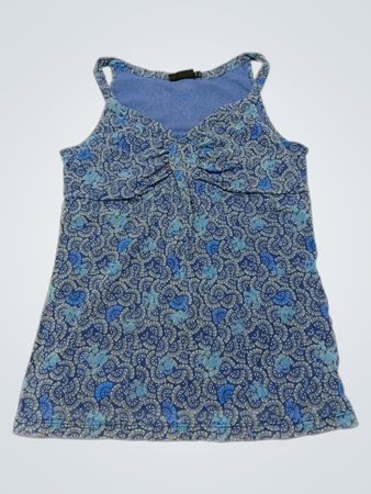 Blue Floral Tank Top