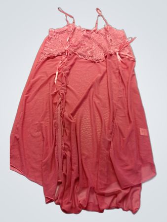 Pink Lace Trim Chemise