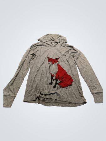 Marusha Hand Painted Hoodie with Fox Design