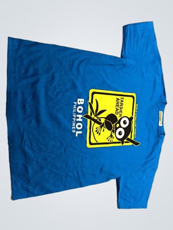 Blue T-Shirt with Tarsier Design
