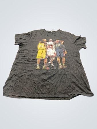 Gray T-Shirt with Basketball Graphic