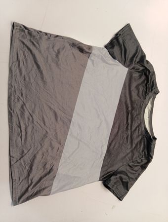 Gray and White T-Shirt