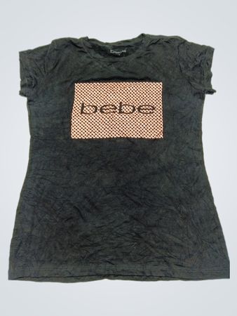 bebe Dark Green Logo T-Shirt