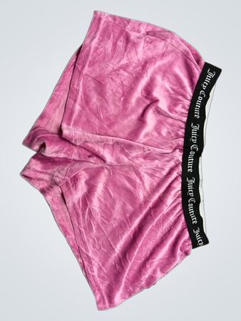 Juicy Couture Pink Velour Shorts