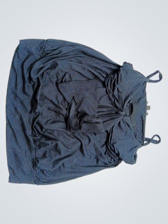 bebe Navy Knotted Cami Top