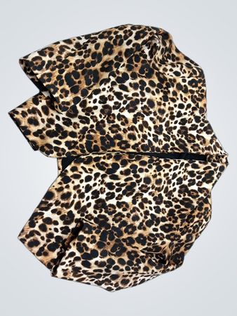 Bebe Leopard Print Blouse
