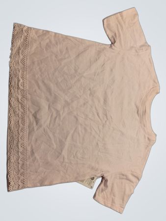 George Pink Lace Trim Top