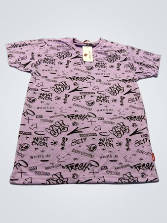 LEOTUDE Purple Graphic T-Shirt