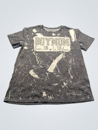 Boymom Graphic Bleached T-Shirt