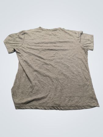 Gray T-Shirt with Peace Sign and Soldiers Design