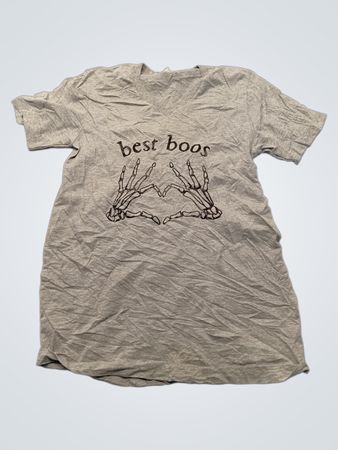 Gray T-Shirt with Best Boos Design