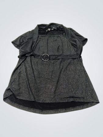 AE City Black Sparkle Dress with Bolero