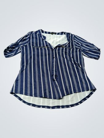 Blue Striped Blouse