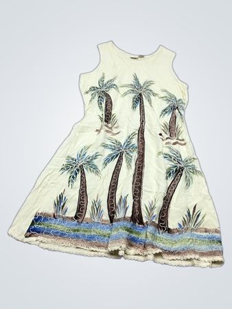 Indian Tropical Fashion Palm Tree Dress