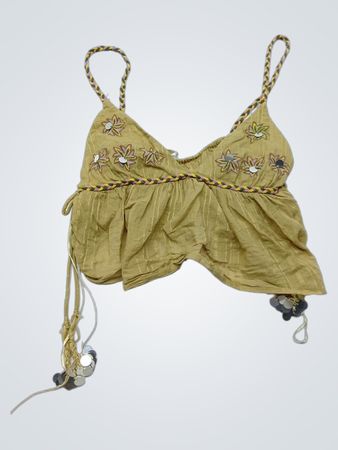 Pull&Bear Embroidered Crop Top